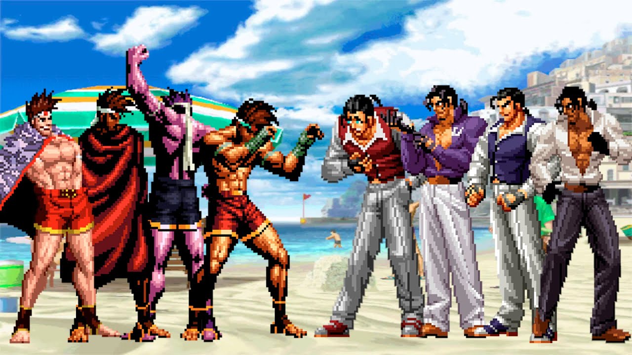 [KOF Mugen] Команда Джо Хигаши против команды Роберта Гарсии