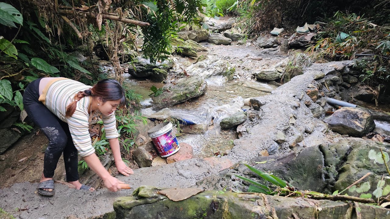 Block the stream that supplies water to the farm. 
