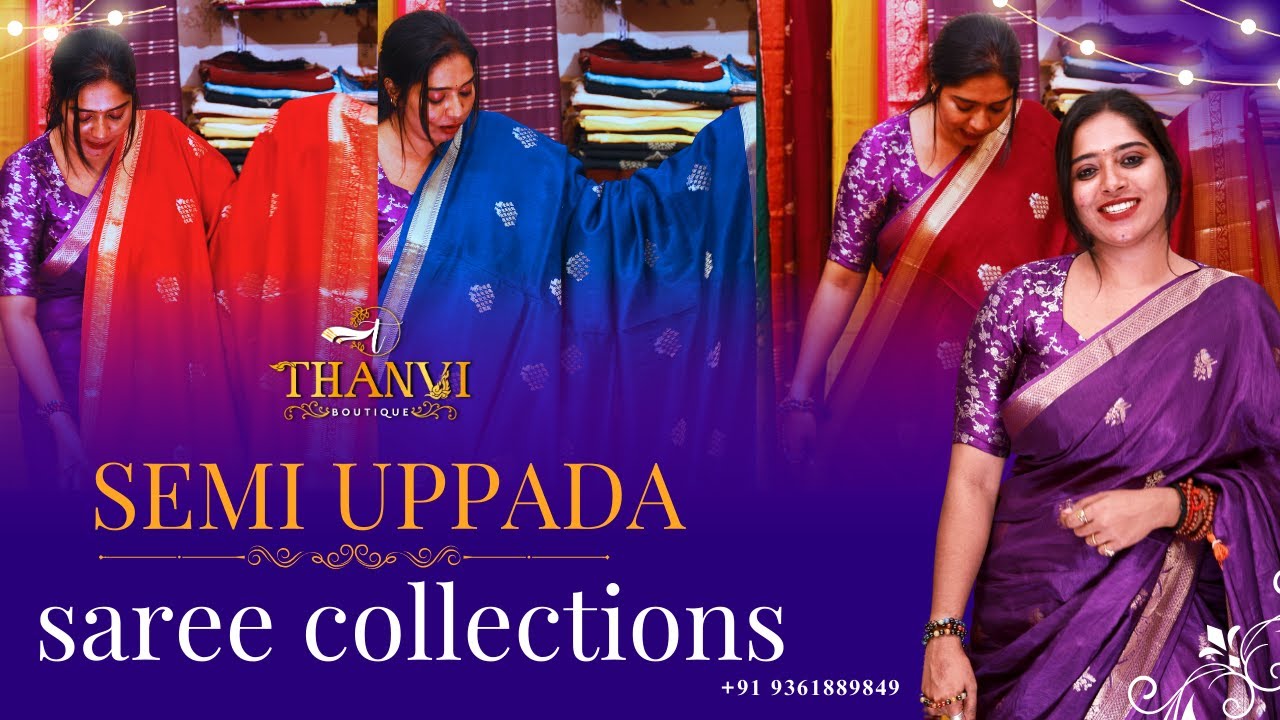 Last-Minute Diwali Shopping? Semi Uppada Sarees Ready!  - 