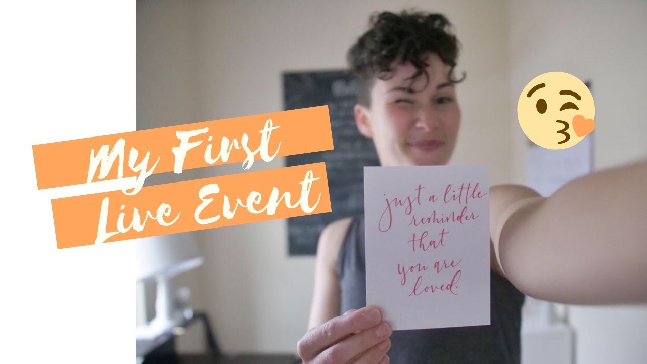 I did It! My First LIVE Calligraphy Event!