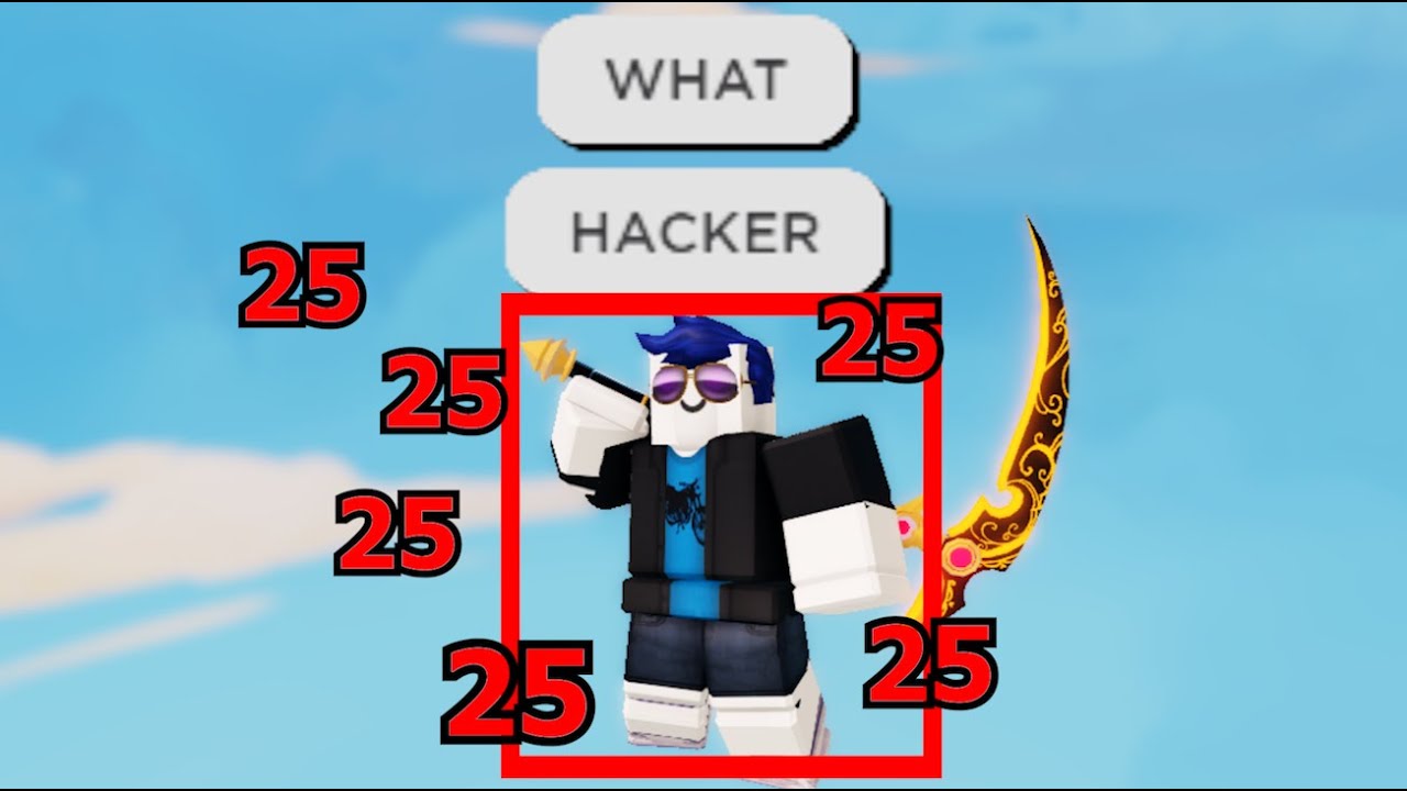 Using AIMBOT Hacks against Toxic Youtuber.. (Roblox Bedwars)