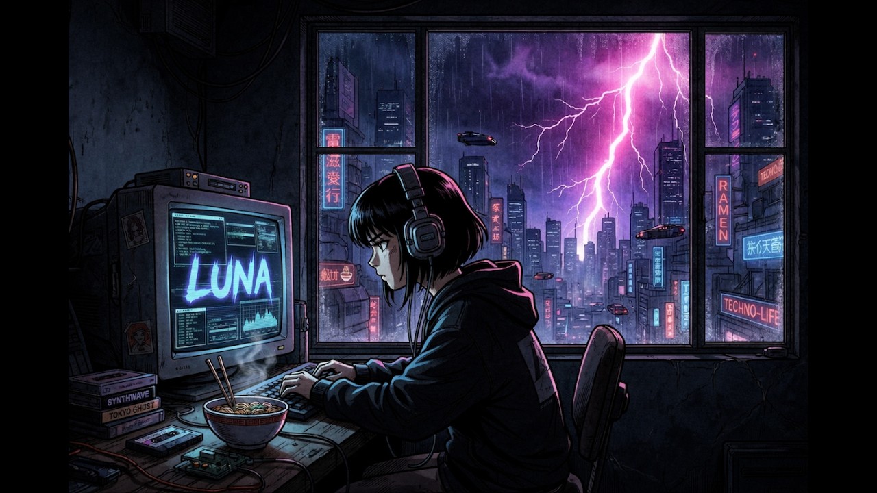 2049 RECODE THE SYSTEM Cyberpunk Chillwave, Rain ASMR