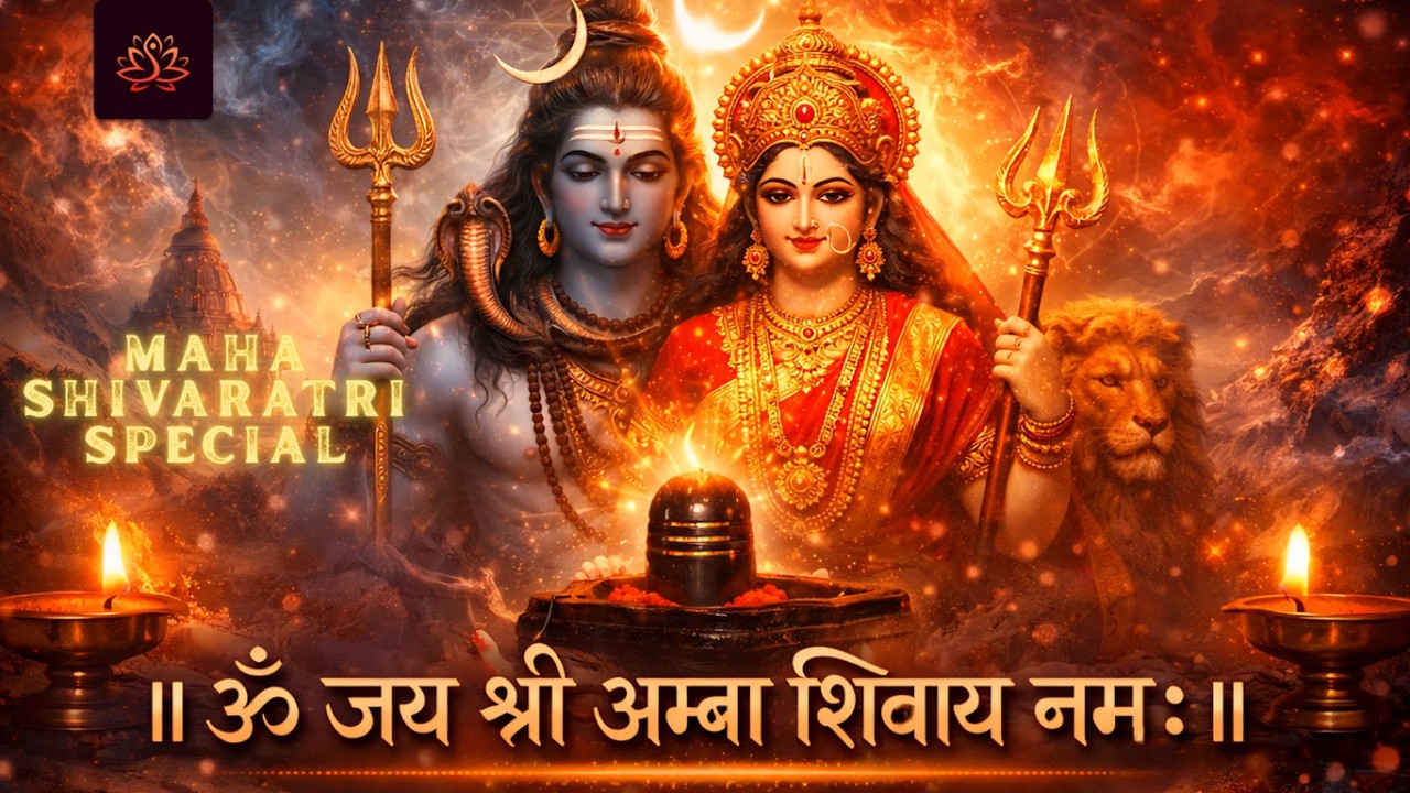 Om Jai Shri Amba Shivaya Namah 108 Times | Shiva Shakti Healing Mantra | Maha Shivaratri Special