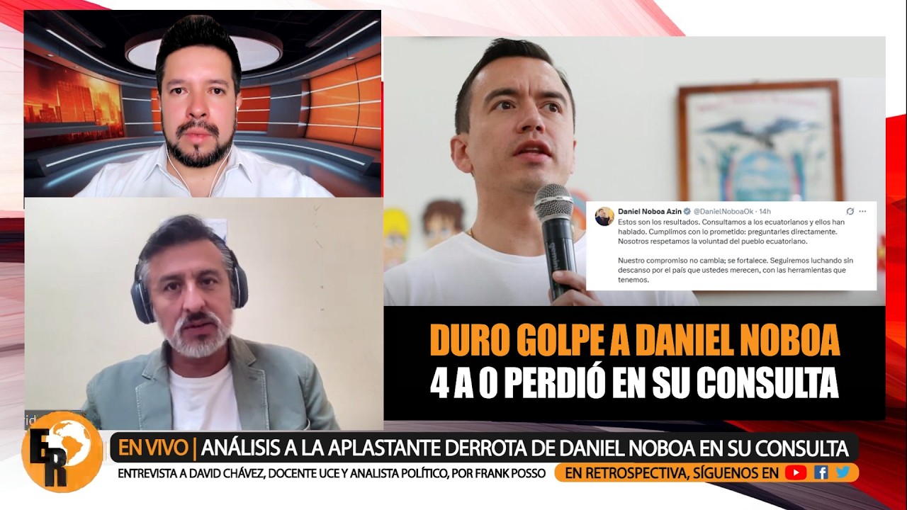 ANÁLISIS a la APLASTANTE DERROTA que TUVO NOBOA en su CONSULTA POPULAR y REFERÉNDUM