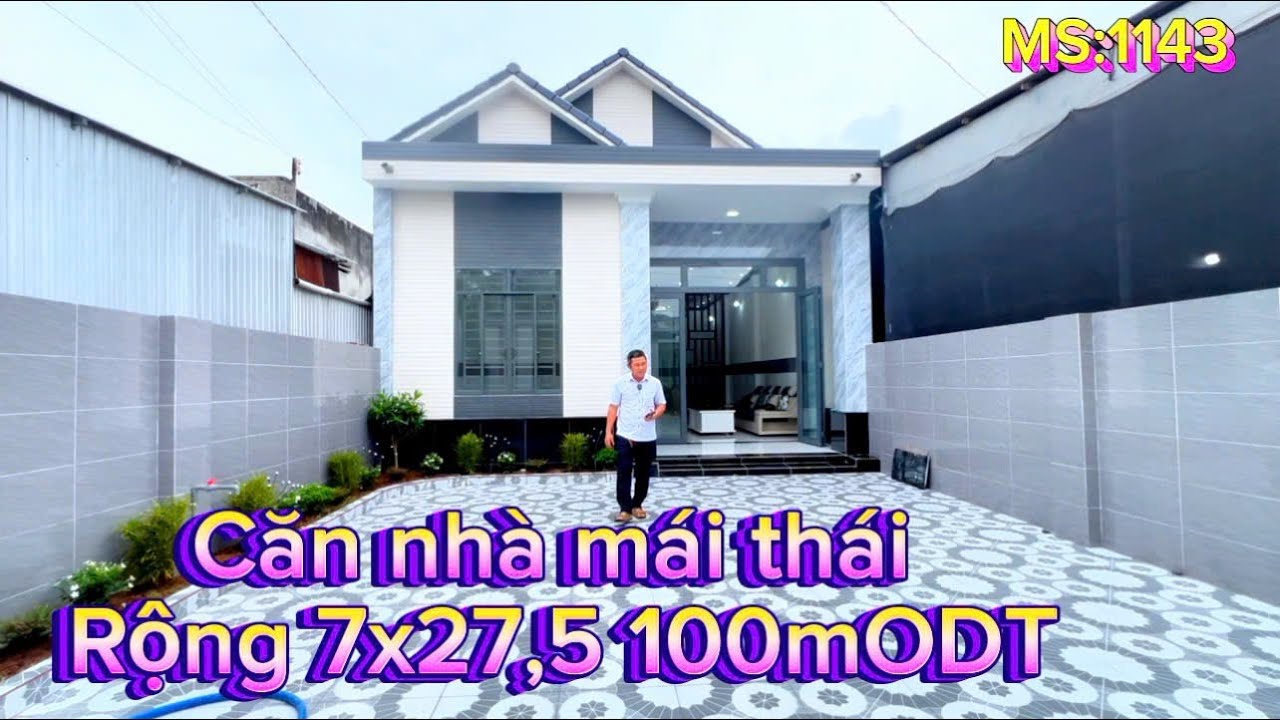 [MS:1143] 1 căn nh&agrave; m&aacute;i th&aacute;i rộng 7x27,5 100m0DT nằm trong khu b&agrave;n cờ Nguyễn Ch&iacute; Thanh v&agrave; Trần Ph&uacute;