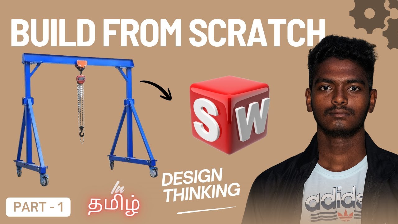 SOLIDWORKS A-Frame Project | Full Modeling + Design Intent | Tamil