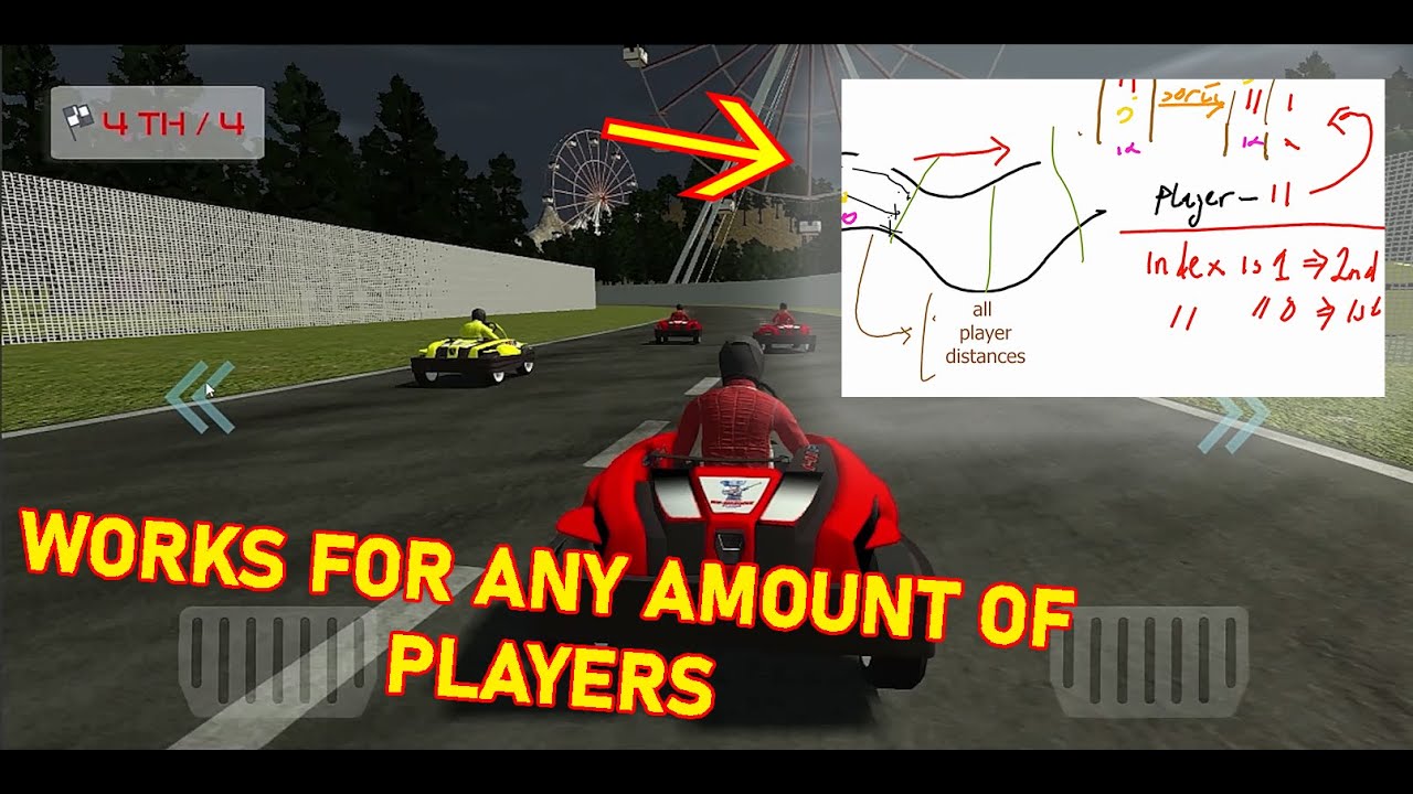 How to make a race position system in unity 3d ( Intermediate)
