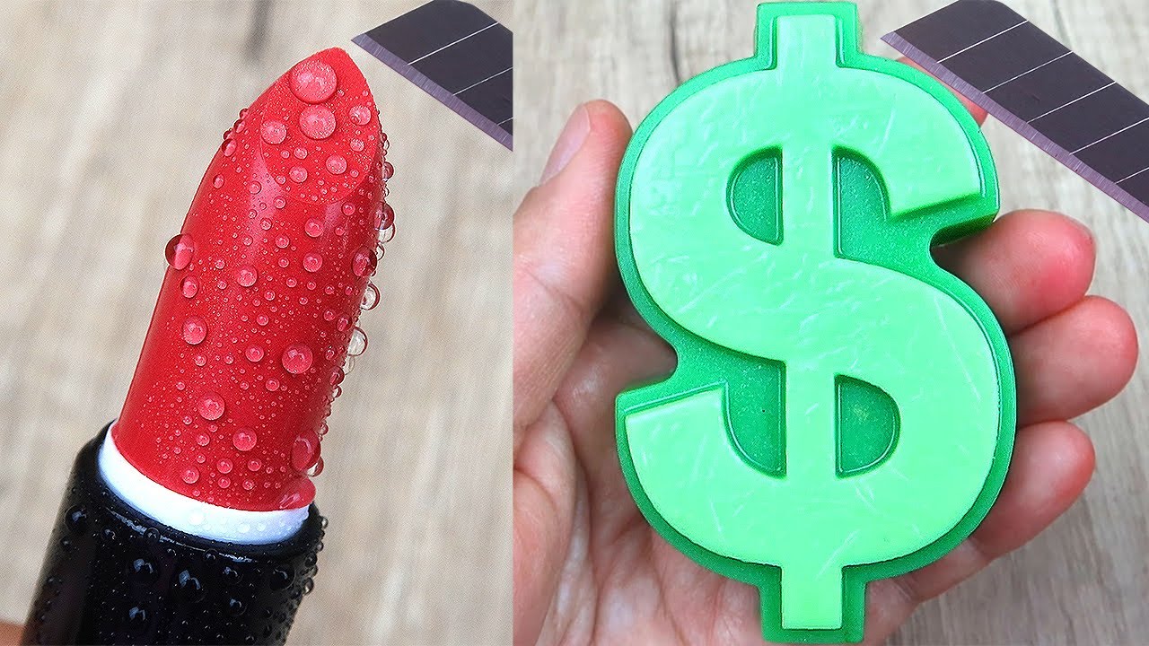 Relaxing Soap Carving ASMR. Satisfying Soap and lipstick cutting. Corte de jabón - 220