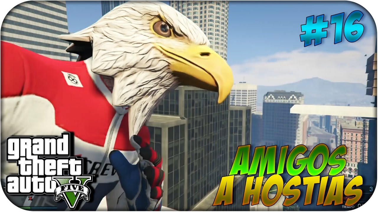 AMIGOS A HOSTIAS #16 | GTA V Online EN PRIMERA PERSONA | w/ Flow - Rubenillo17