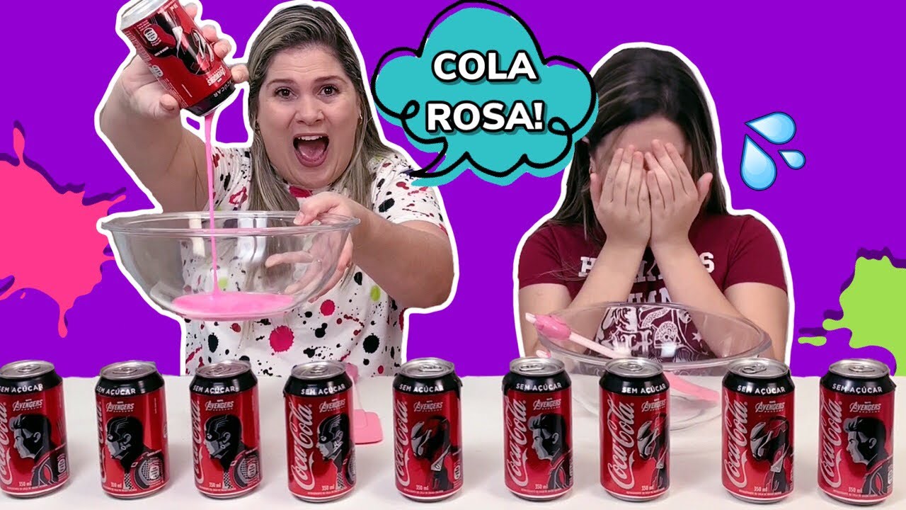 NÃO ESCOLHA A COCA COLA ERRADA! SLIME CHALLENGE COM A CAROL TEIXEIRA