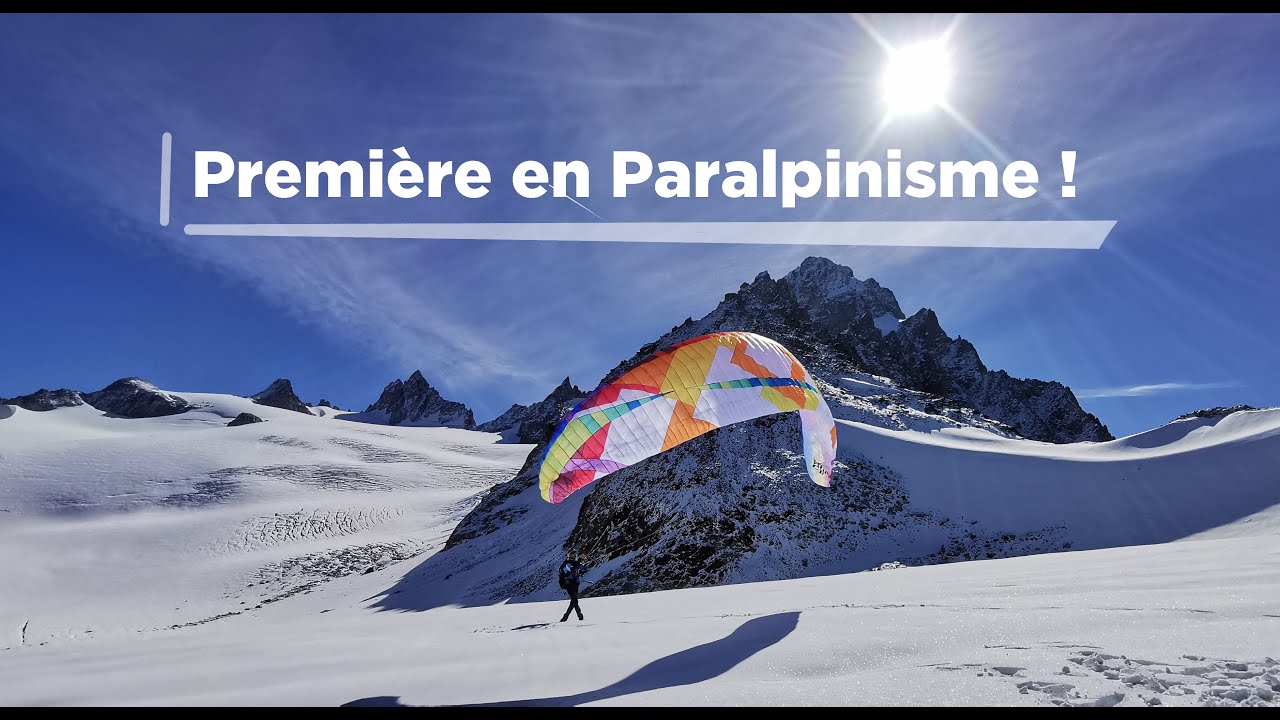 Soaring face au glacier du Tour - Première en Paralpinisme ! [long version]