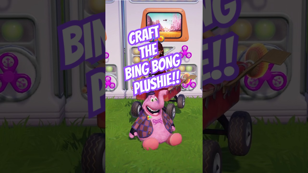 Disney Dreamlight Valley | How To Craft the Bing Bong Plushie #shorts   #disneydreamlightvalley