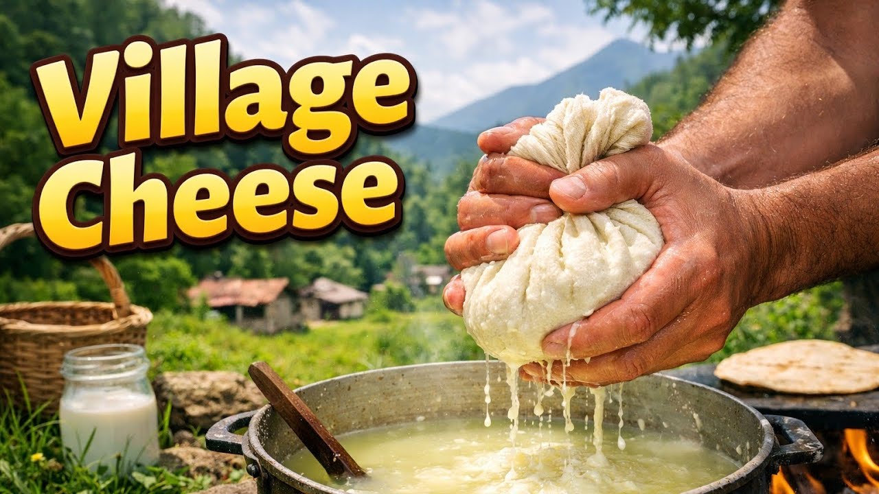Making Traditional Homemade Cheese in a Remote Village | Rural Life & Nature Cooking