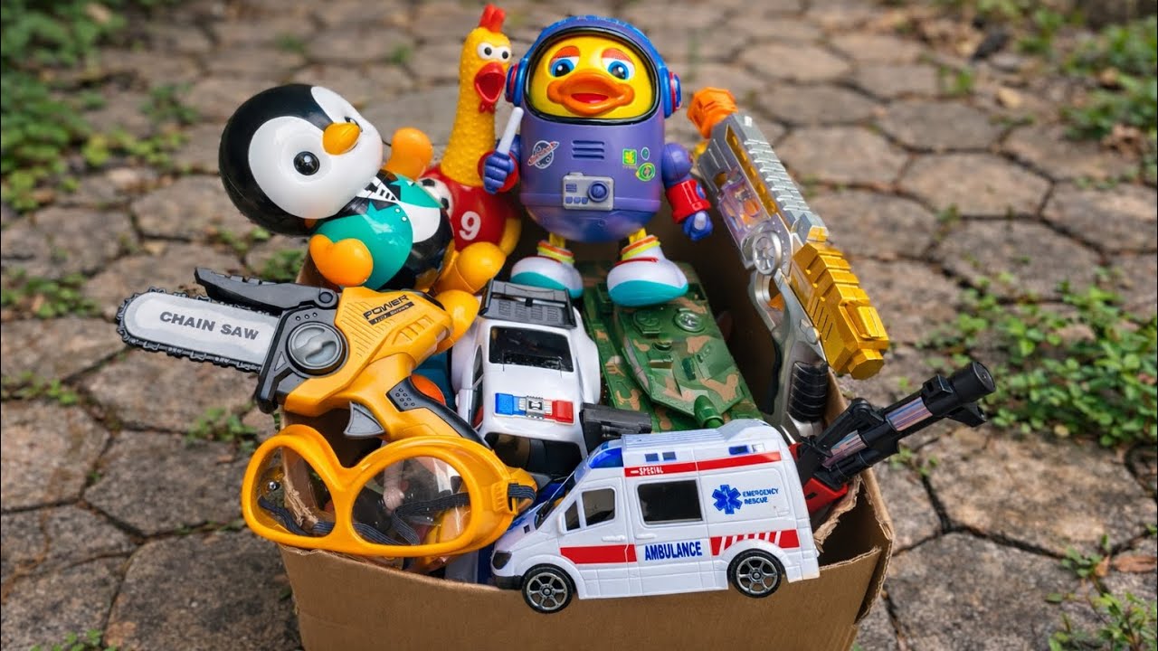 9:37 Minutes Satisfying with Unboxing police, Dolls,Toys Set,Swing&Slide Collection ASMR | Review