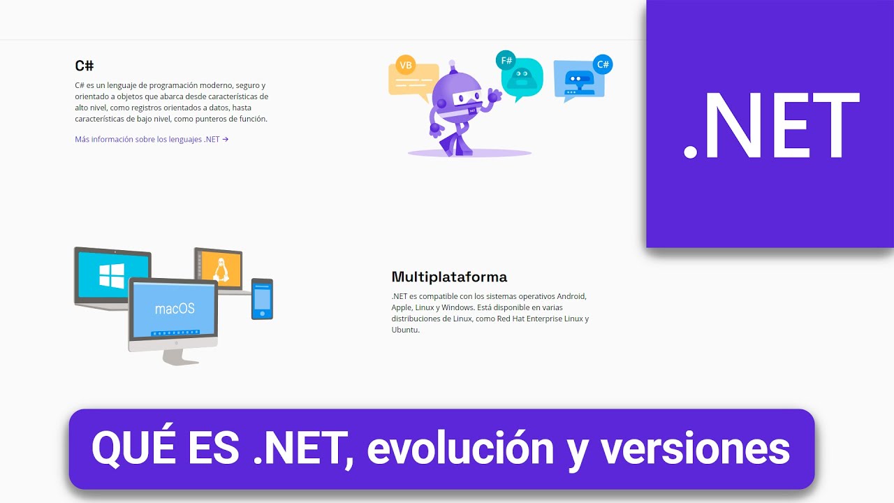 Qué es .NET, Evolución y Versiones