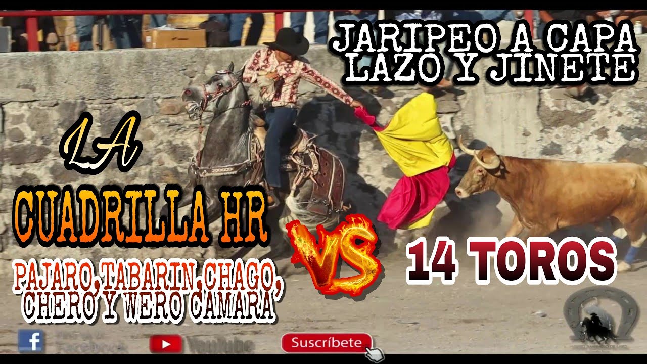 Jaripeo La Cuadrilla HR Vs 14 Toros En la Plaza la Guadalupana de la Noria de Gallegos Guanajuato