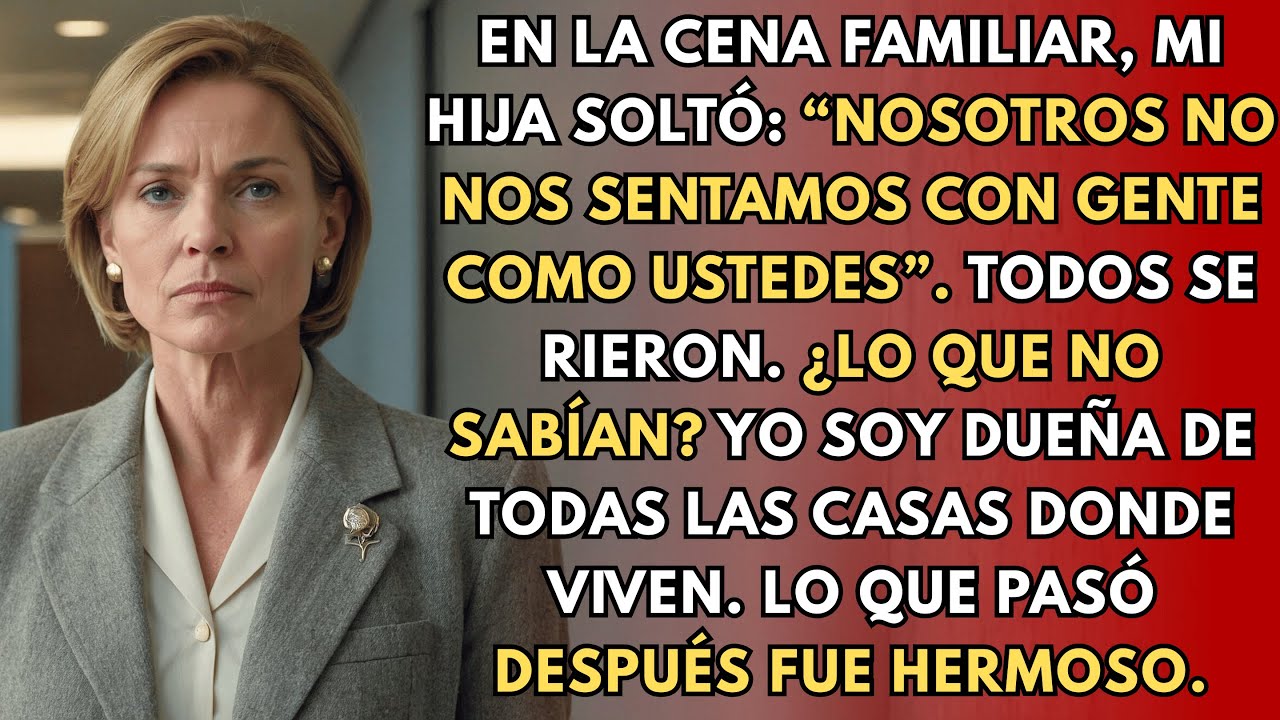 En La Cena Familiar, Mi Hija Dijo: “No Nos Sentamos Con Ustedes”. Todos Rieron… Hasta Que Hablé.