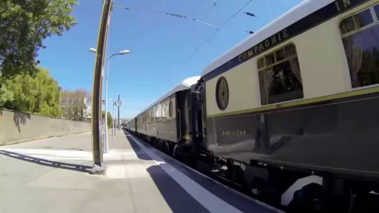 Présentation de la rame du Venice Simplon Orient Express à Calais