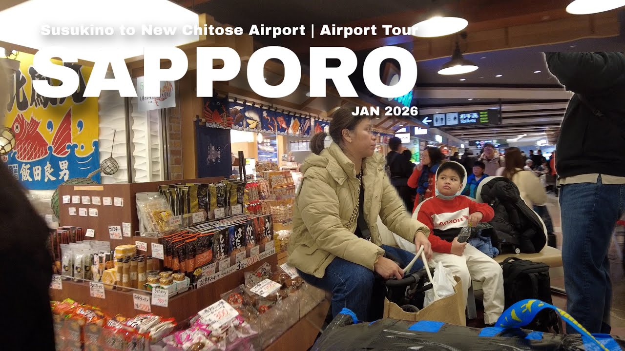 SAPPORO JAN 2026: SUSUKINO to NEW CHITOSE AIRPORT | THINGS TO DO AT THE AIRPORT | FLYING BACK TO MNL