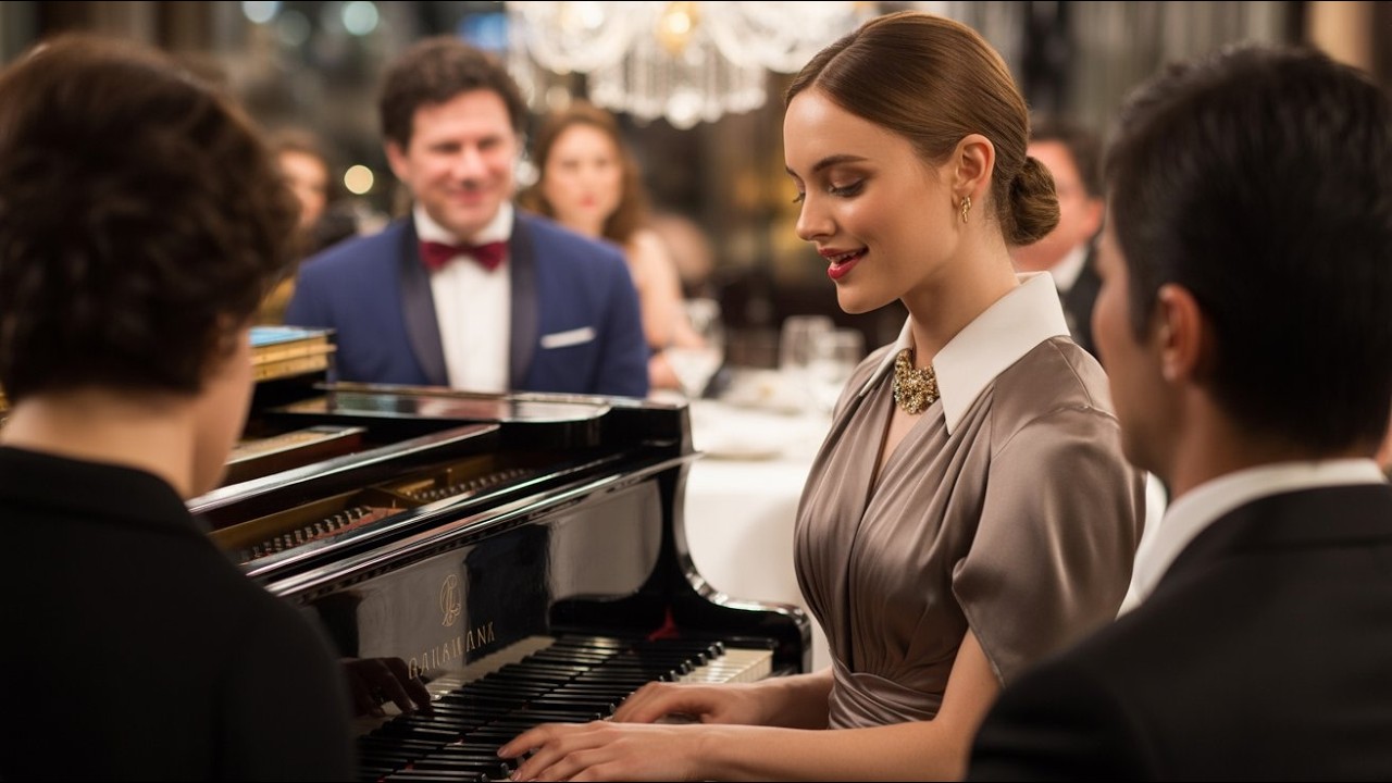 Rich Man Bets Waitress Can't Perform Piano – Her Performance Amazes Entire Restaurant