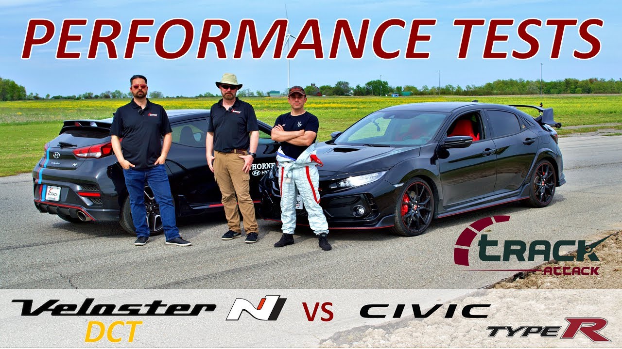 2021 Hyundai Veloster N DCT vs 2021 Honda Civic Type R | PERFORMANCE TESTS | TRACK ATTACK | Season 2
