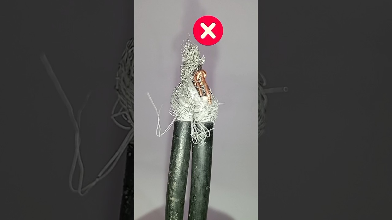 A Proper Technique For Connecting An TV Antena Cable #shorts #diy #trending#viral #shortvideo#tiktok