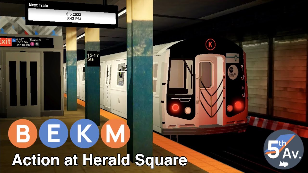 PTA Subway | B/E/K/M Train Action at Herald Square (Weekend Service Changes)