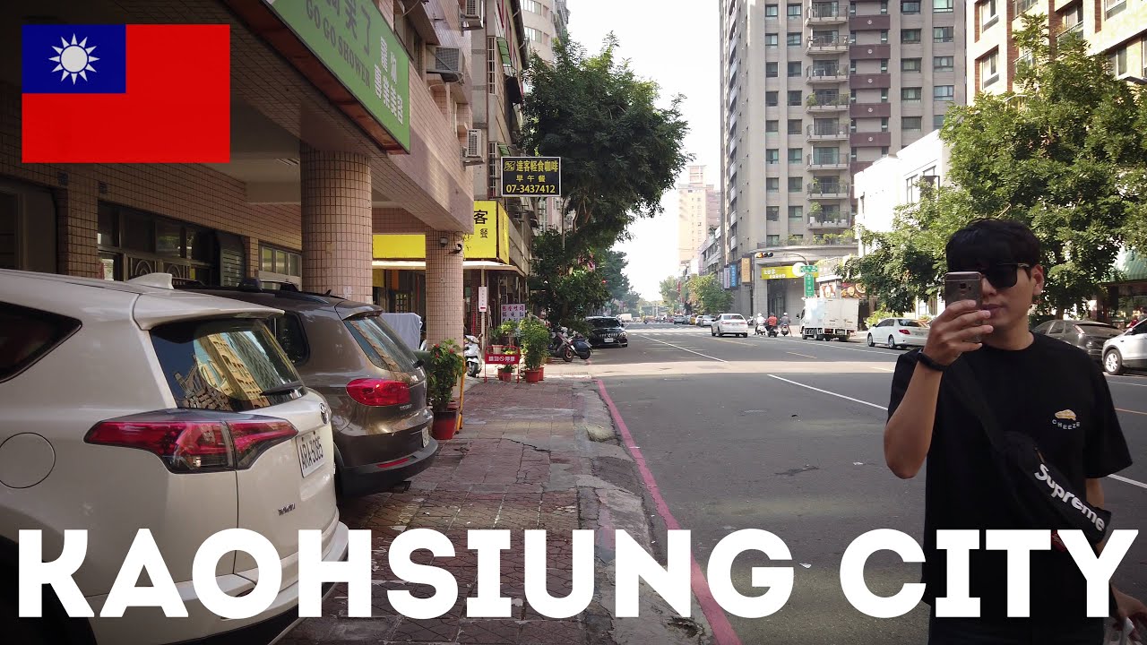 🇹🇼 Kaohsiung City Center - Taiwan Walking Tour 4K