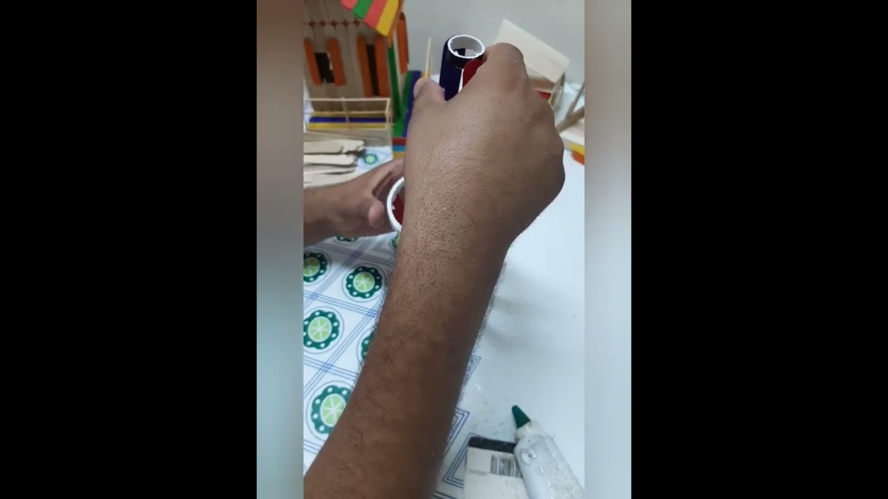 فانوس من اعواد الايس كريم