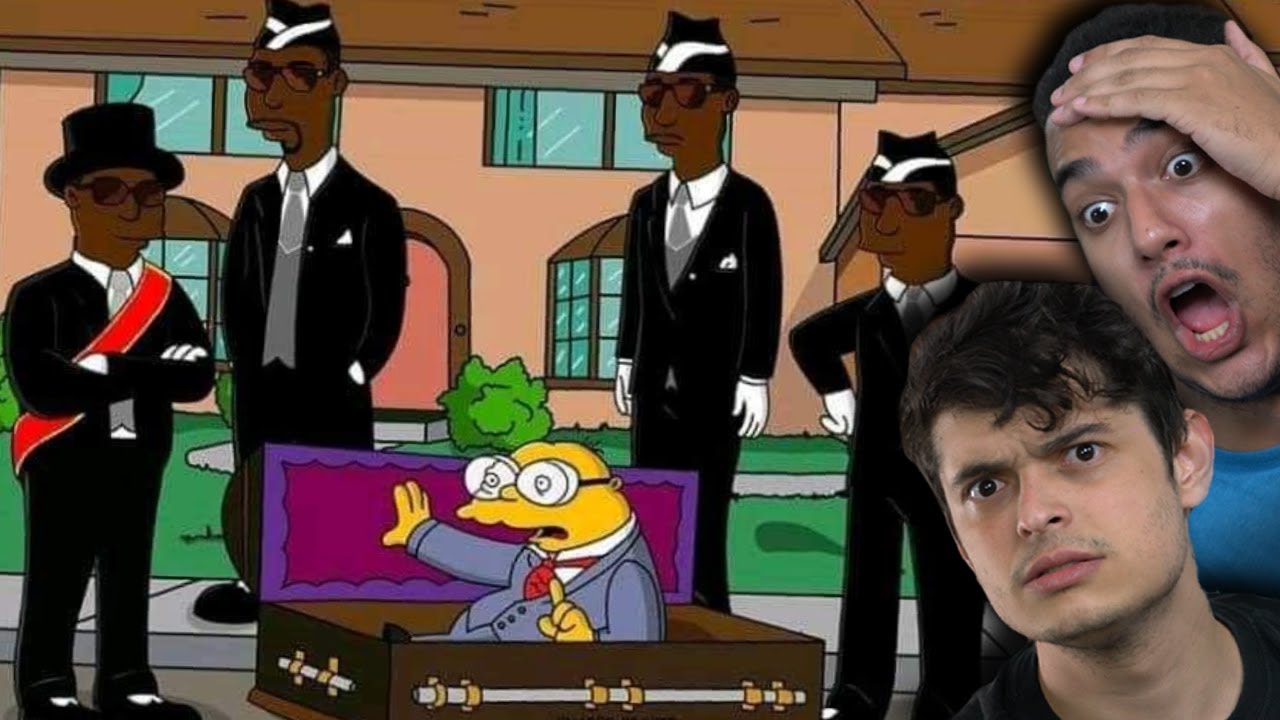 Os Simpsons PREVIRAM O MEME DA DANÇA COM CAIXÃO??