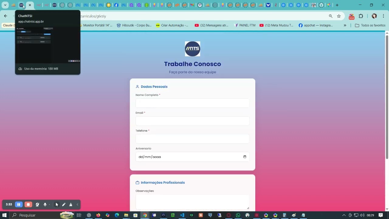 Criar Landing Page Curriculo