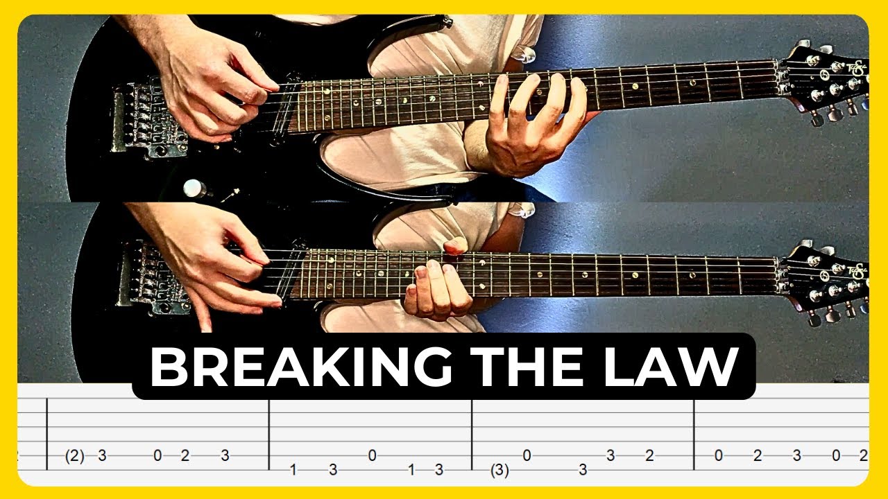 Breaking The Law - Judas Priest | Tabs | Guitar Lesson | Cover | Tutorial | All Guitar Parts