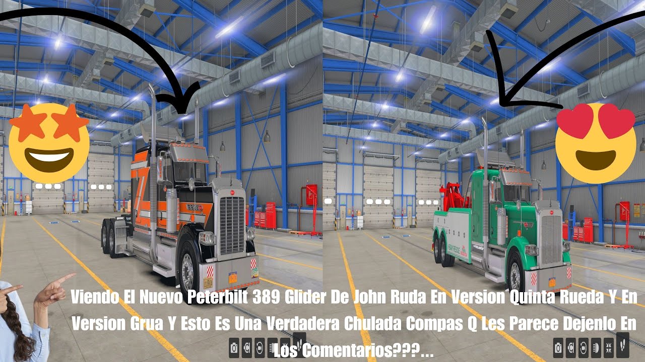 Viendo El Mejor Peterbilt 389 Glider De John Ruda En Quinta Rueda Y En Grua Que Les Parece?? 🤩🤩😍😍
