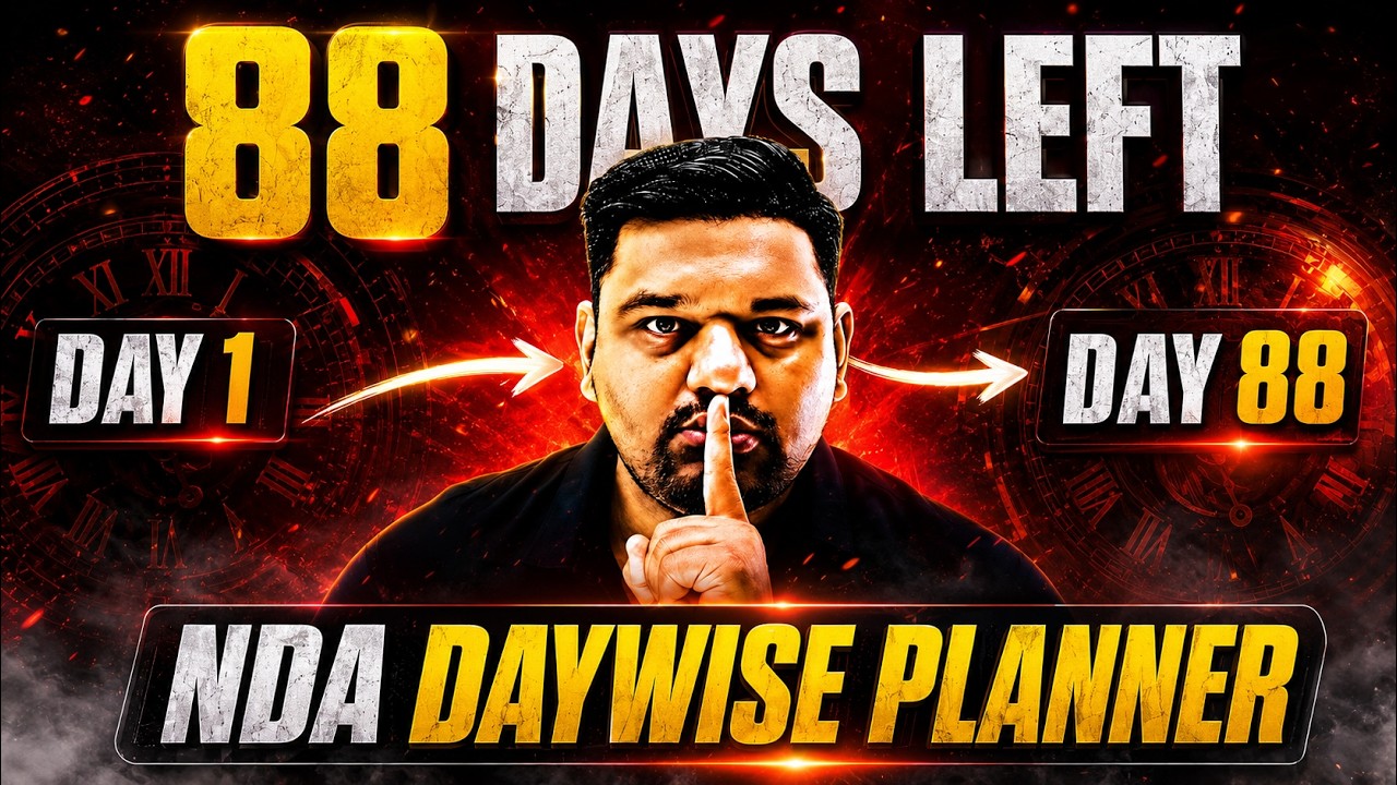 NDA 2 2026 Daywise Planner 🔥 NDA 90 Days Strategy 💯 NDA 2 2026 Complete Preparation 😎 NDA 2 2026