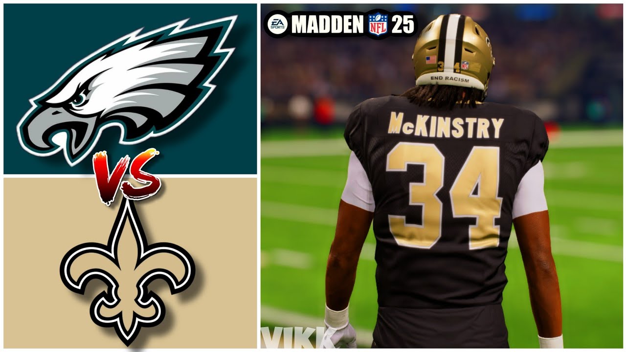 Eagles vs Saints Week 3 Simulation (Madden 25 Rosters)