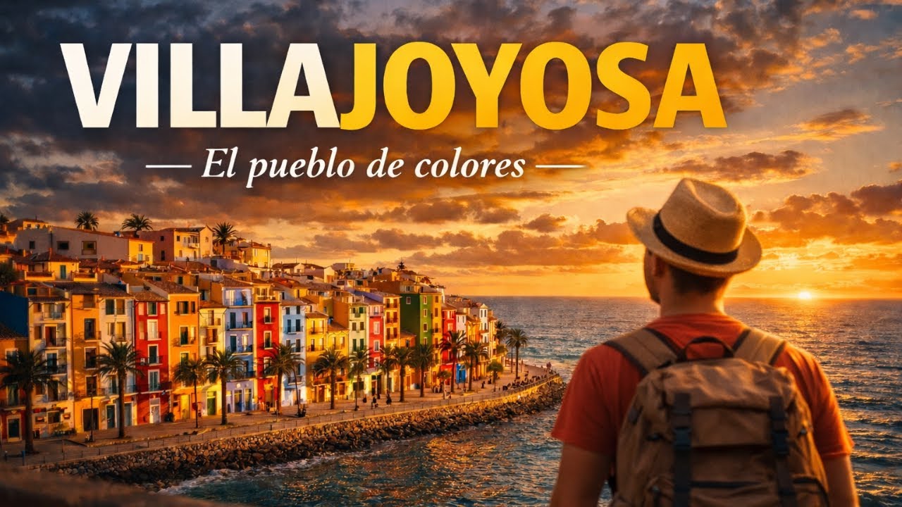 VILLAJOYOSA 🇪🇸 El pueblo MÁS COLORIDO de España | Casas de Colores frente al Mar