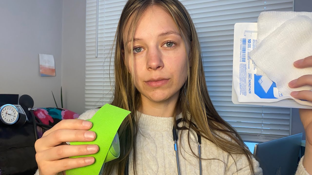 Реалистичный медицинский осмотр при травме головы в стиле ASMR (вид от первого лица) | Тихий голо...