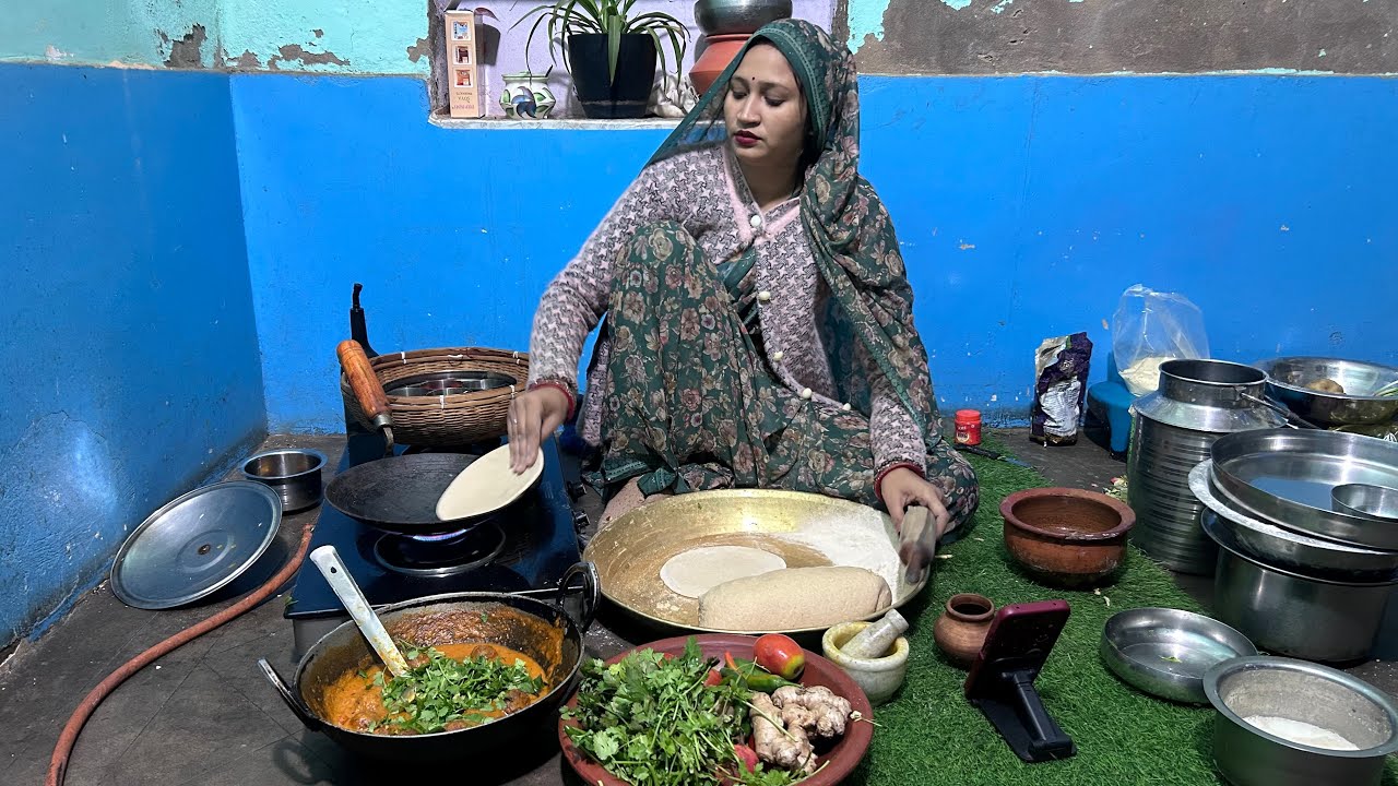 chulhe ka khana #villagelife