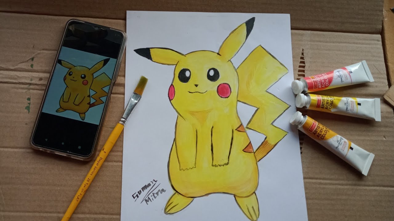 How to draw Pokemon . Pikachu Drawing. how to draw pikachu easy. #pokemon_pikachu #drawing