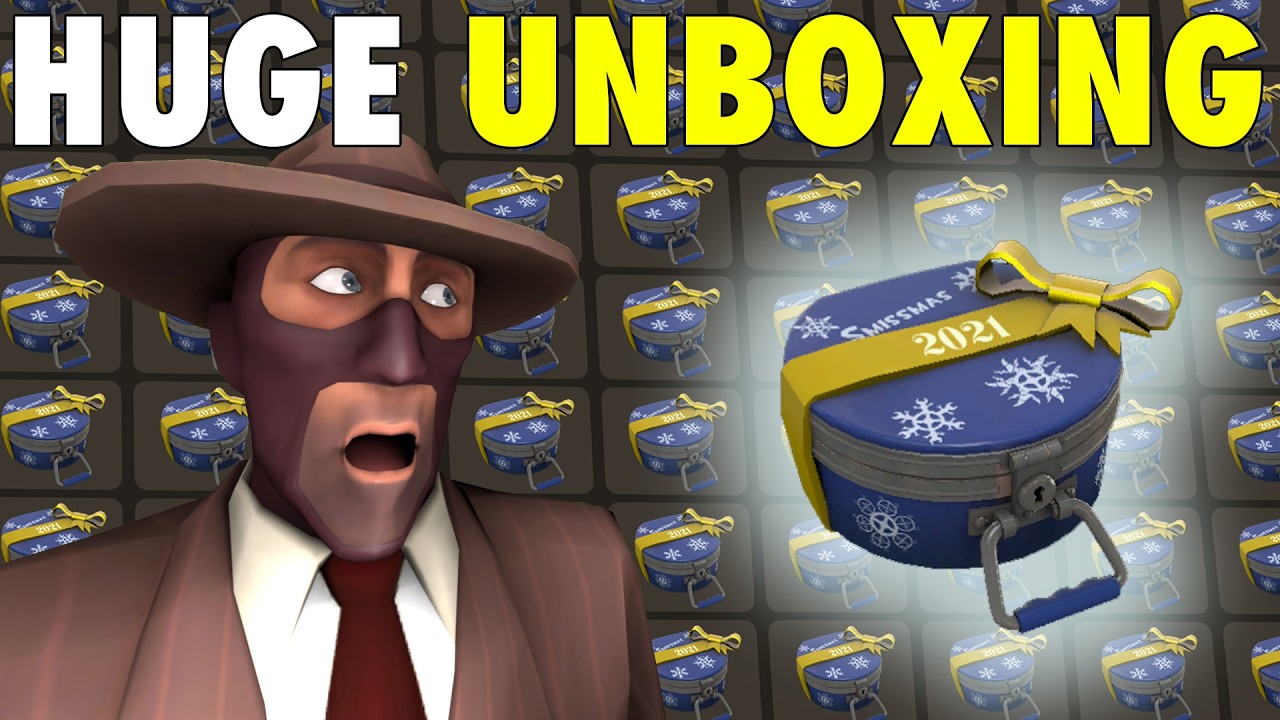 UNBOXING 50 WINTER 2021 CASES IN TF2...