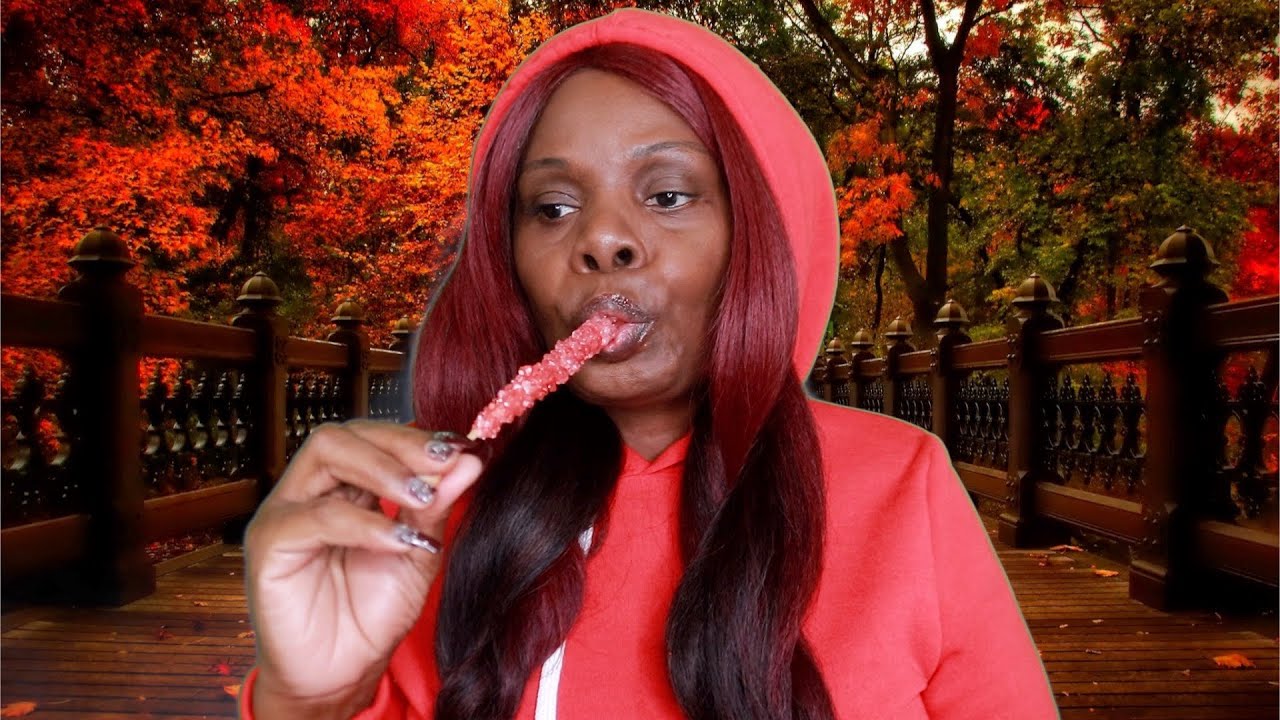 CHERRY CRYSTAL ROCK CANDY ASMR EATING SOUNDS