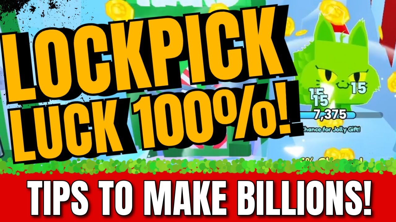 LUCKIEST LOCKPICK EVER in Pet Sim 99! 🍀 Grinch Update AFK Guide + F2P Gem Secrets