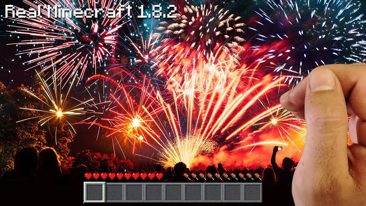 Real Life Minecraft - FIREWORKS EPIC!!