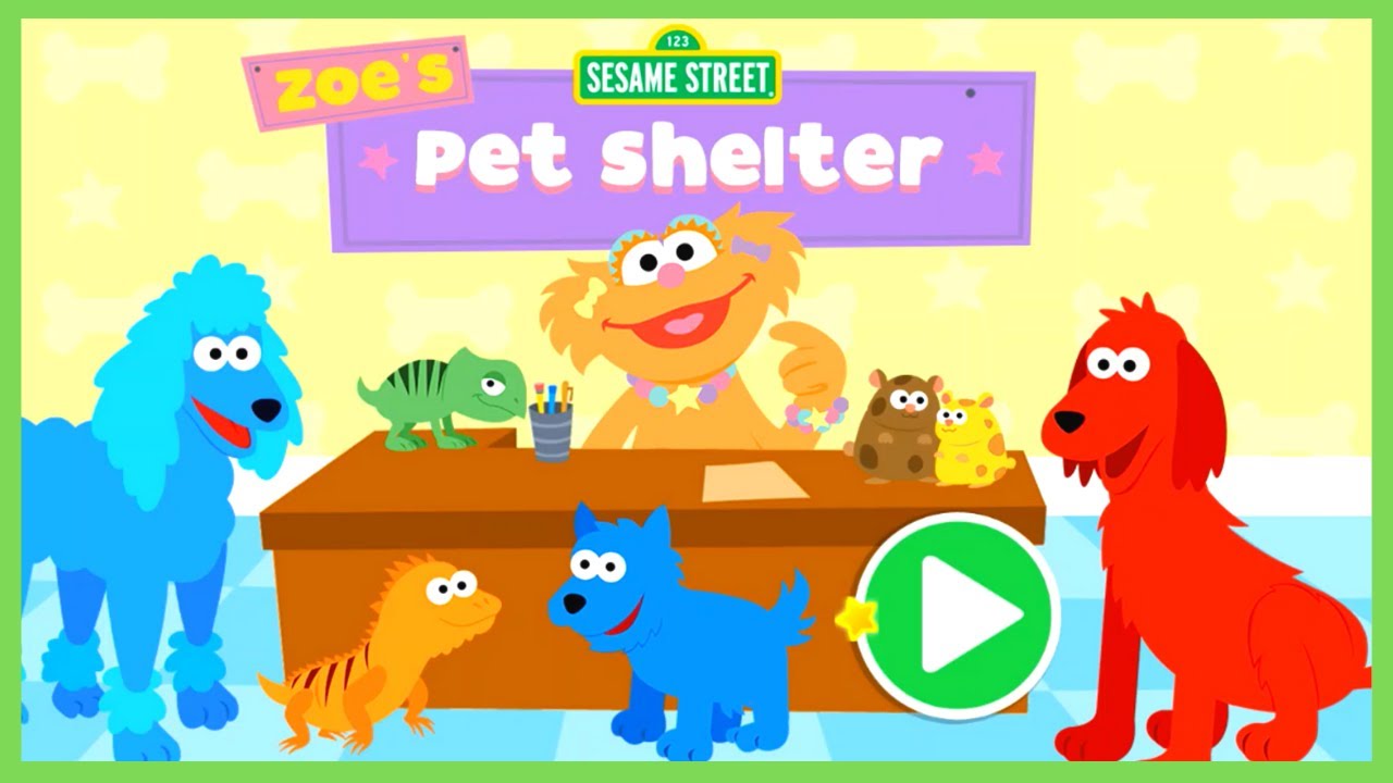 Sesame Street | Zoe's Pet Shelter | Game For Kids