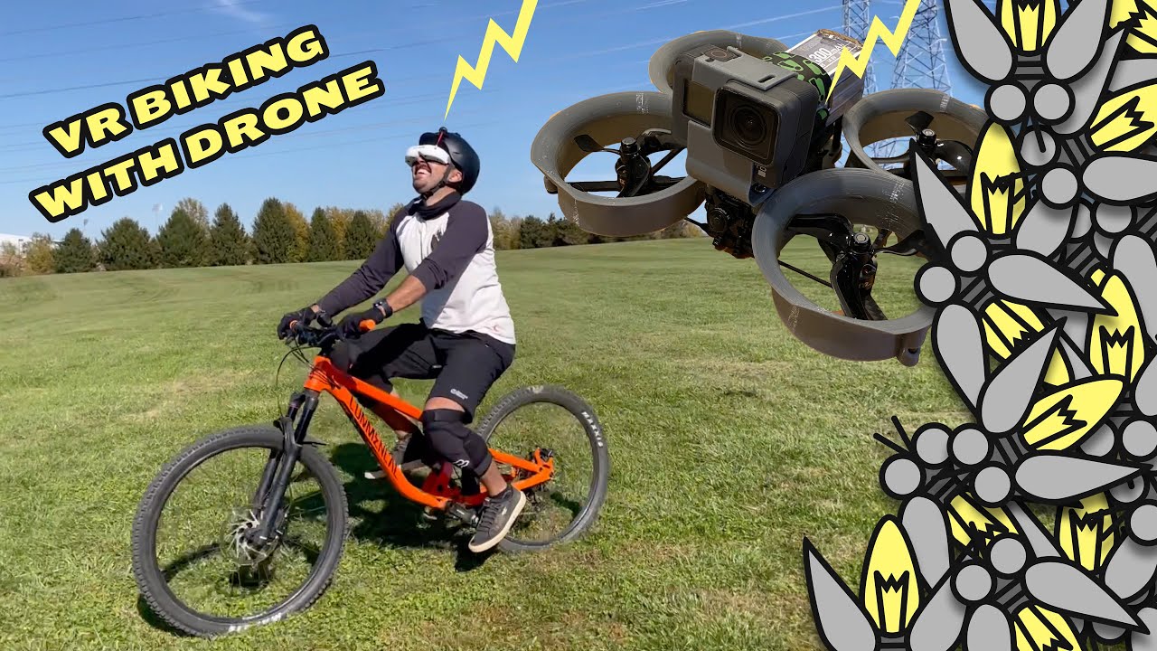 VR BIKING WITH DRONE - Melted my brain