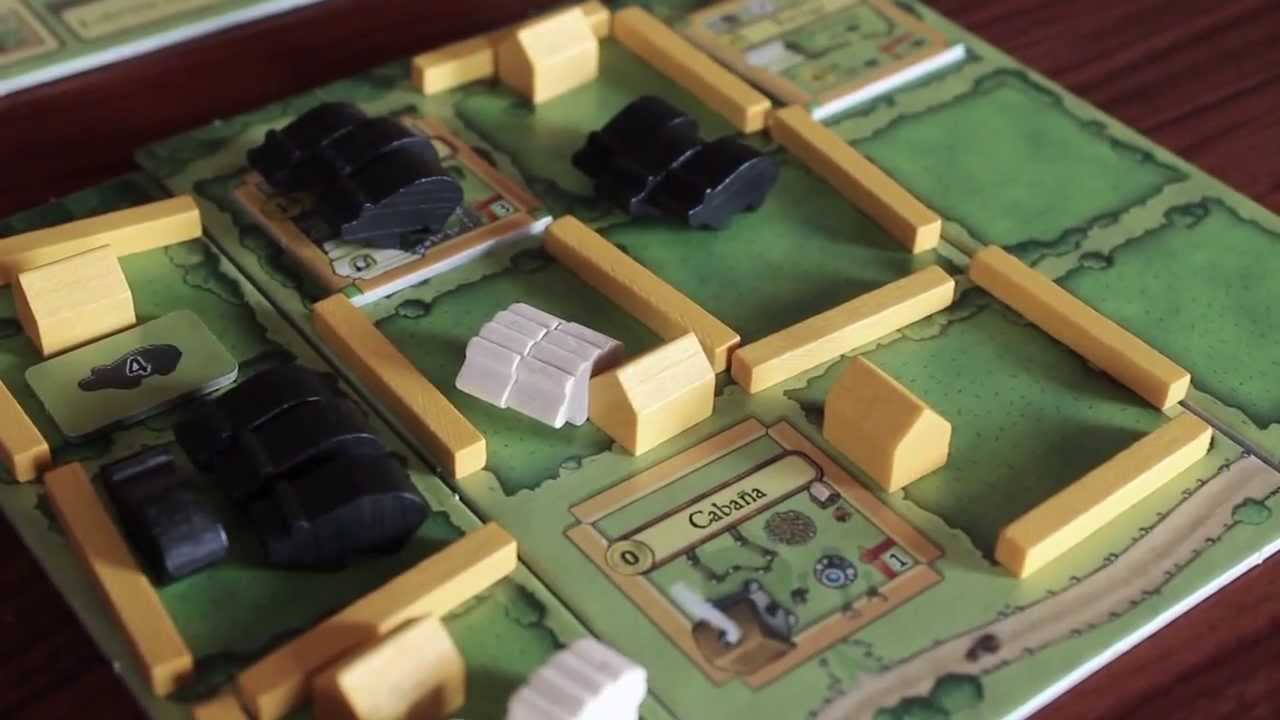 V&iacute;deo Rese&ntilde;a Agr&iacute;cola animales en la granja y edificios en la granja - Juego de Mesa