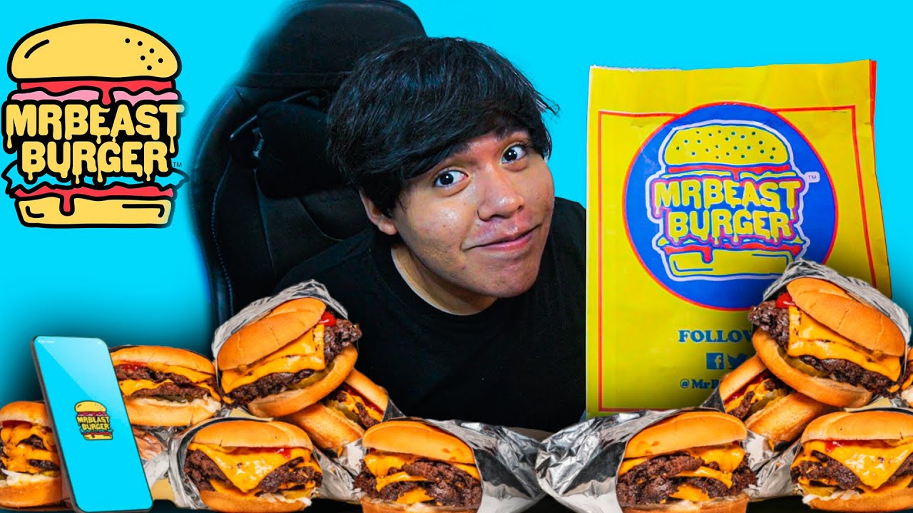 🍔PROBANDO LA HAMBURGUESA DE MRBEAST🤑 - Sera buena o me estafaron?!