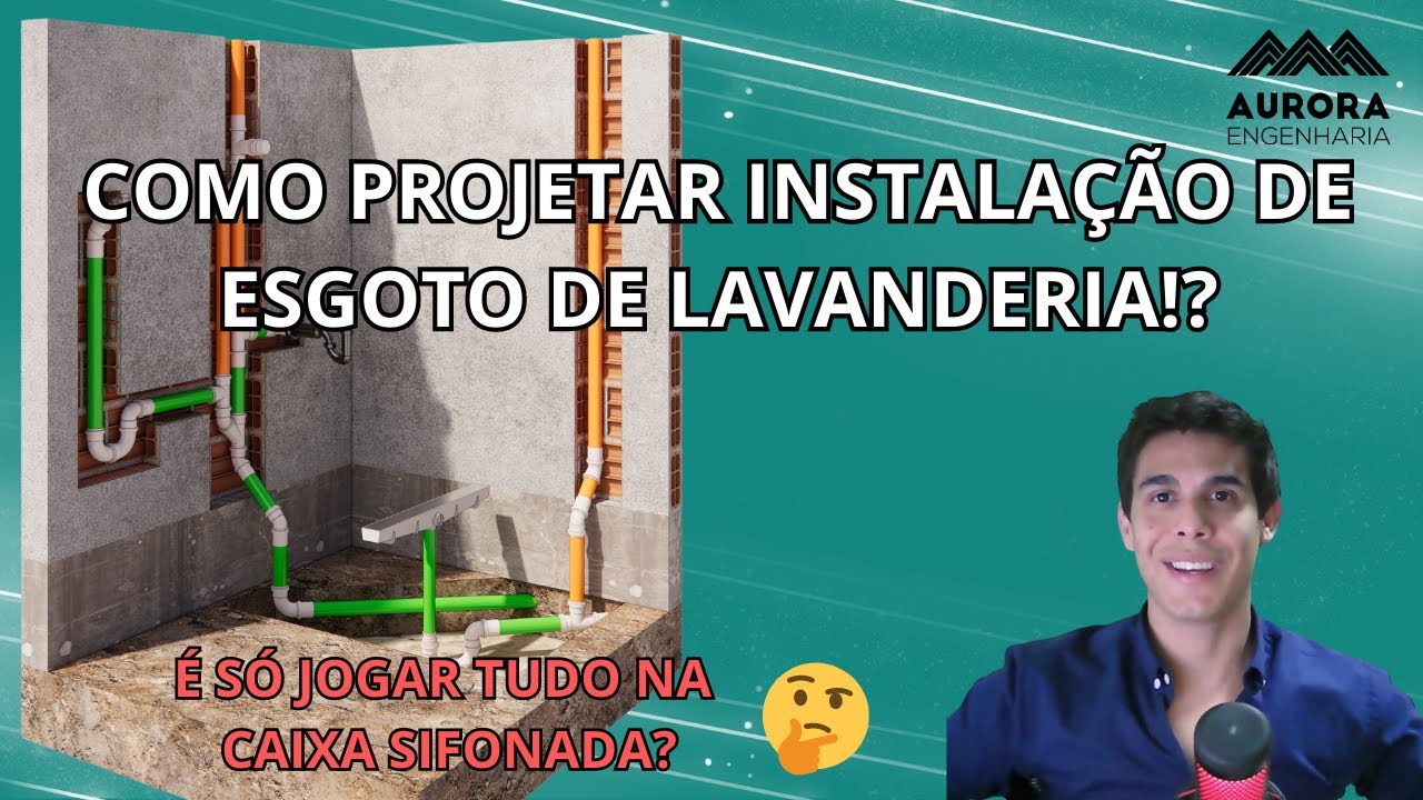 Como fazer a instalação de esgoto de uma lavanderia?