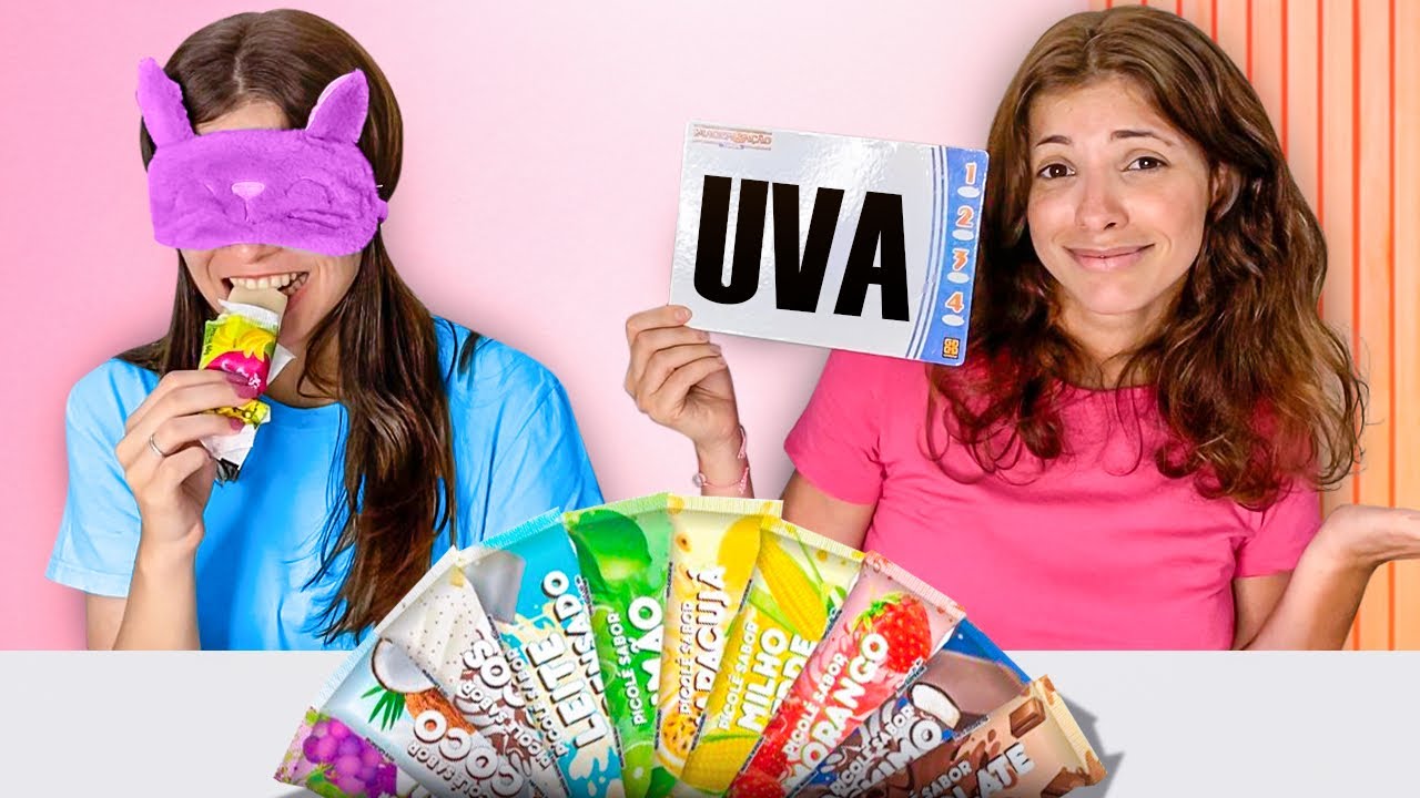 DESAFIO DO PICOLÉ MISTERIOSO, ACERTE O SABOR SEM OLHAR!