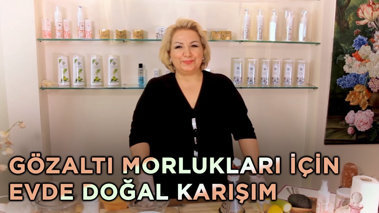 Gözaltı Morlukları İçin Evde Doğal Karışım